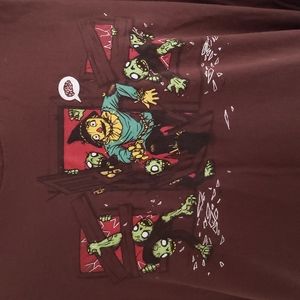 Zombies & Scarecrow Humor Shirt Size 3XL